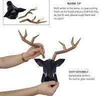 Amazon.com: Keygift Geometrical Deer Head Wall Decor ...