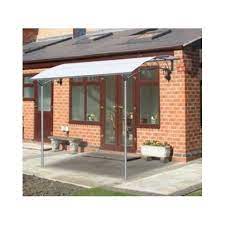 Outdoor 6 9 X 8 7 Steel Frame Fixed Awning Canopy Sun Shade Rain Shade Gazebo Garden Shelter Patio Sun Shades Window Canopy House Exterior