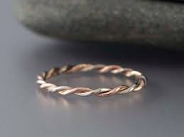Since this ring is handmade, there may be a small discernible join. Two Tone White And Rose Gold Twist Ring Two Tone Mix Of Etsy