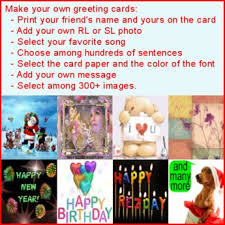 Add your own image for a personalized folded card. Second Life Marketplace Jseven Greeting Card Composer Make Your Unique Personal Card With A Few Clicks