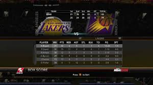 Sunday, may 23rd, 2021 3:30 pm et. Nba 2k10 Phoenix Suns Vs Los Angeles Lakers Playoff Game 4 Box Score Youtube