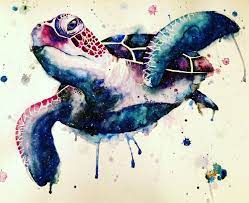 Galaxy Turtle 20x22 In Watercolor Turtle Art Sea Turtle Art Sea Turtle Tattoo