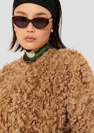 Marlon brown sheepskin coat