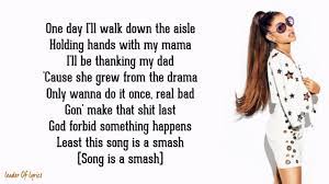 Ariana Grande Thank U Next Lyrics Youtube