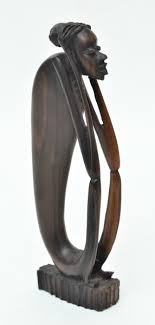 Arte Popular Africana O Pensador Escultura