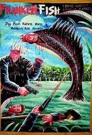 Vintage Ghana Movie Poster Art Frankenfish Horror Frankenstein Fish Horror Posters Movie Posters Vintage Movie Posters Design