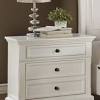 Complete your bedroom decor with our white nightstand with charging station! 1