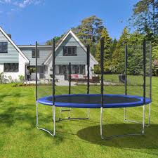How much does a trampoline weigh and what determines it. 14ft Trampoline With Enclosure 600 Lbs Weight Capacity For 5 6 Kids Spring Cover Padding And Ladder Outdoor Fitness Trampoline For Kids Adults Walmart Com Walmart Com