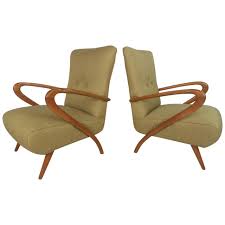 Pair Of Mid Century Modern Paolo Buffa Style Lounge Chairs Italian Mid Century Modern Lounge Chair Style Lounge