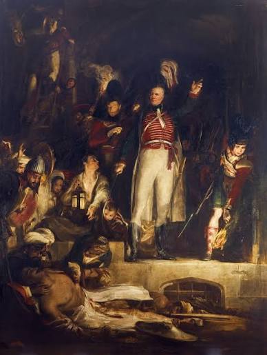 One of the most famous colonial-era paintings, General Sir David Baird Discovering the Body of Sultan Tipu Sahib after having Captured Seringapatam, on the 4th May, 1799. #colonialhistory #tipusultan #mysorepalace #britishhistory #marathahistory