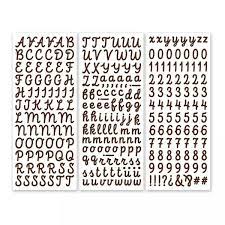 Die buchstaben sind ca 3 cm hoch. Script Brown Letter Stickers Creative Memories