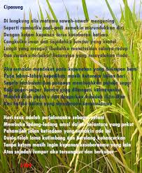 Ayat Ayat Pedusunan Telaah Puisi Cipasung Karya Acep Zamzam Noor Aangarwani