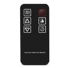 The remote control lets you adjust the four flame settings and temperature from anywhere in the room. 28 Inch Freestanding Electric Fireplace Stove Heater With Remote Control Black Ebay