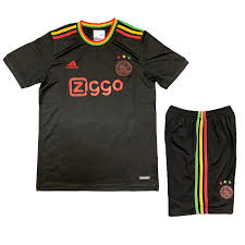 The black strip, which features red, yellow and green details and has three. Ajax Third Away Kit 2021 22 By Adidas Gogoalshop