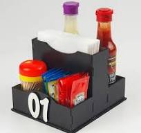 05 Suporte Porta Saches Maionese Ketchup Mostarda Divisória ...