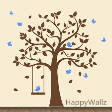 Kinderbucherregal kinderregal schlafzimmer sunny safari. Baby Kindergarten Baum Wandaufkleber Vogel Schaukel Baum Wandtattoos Kinderzimmer Diy Baum Aufkleber Mit Regal Kinder Dekore T38 Tree Sticker Tree Wall Stickerwall Sticker Aliexpress