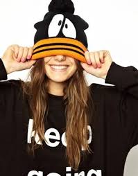 Image 1 Of Lazy Oaf Looney Tunes Daffy Duck Bill Bobble Beanie Funky Fashion Daffy Duck Clothes For Women