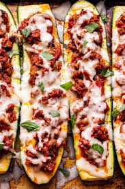 These healthy zucchini boats from delish.com are the best. Italian Stuffed Zucchini Boats Recipe Runner