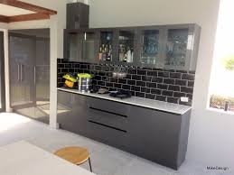 A larger value for gauge represents a thinner material. Outdoor Bbq Kitchen With Exterior Grade Doors And Panels And Glass Panel Door Overhead Cabinets Mike Design