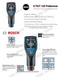The most convenient universal detector for reliable detection of all materials including plastic.innovative center finder **scope of delivery** 0 601 081 3k0 comes complete with: Bosch D Tect 120 Professional Universal Detector Of All Materials Wall Scanner 660960100525 Ebay