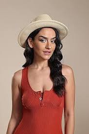 Joywant Womens Straw Fedora Beach Sun Hat, Packable Wide Brim Panama Hat  for Women UV UPF50+ Summer Hat-Abby, Rita-beige, One Size : Amazon.co.uk:  Fashion