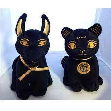 2 Egyptian Bastet Anubis Stuffed Plush Dolls Combo Set Cute Little Soft Cuddly Creepy Stuffed Animals Teddy Bear Stuffed Animal Anubis