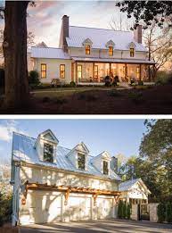 A Delightful Modern Farmhouse With Southern Charm In Georgia Metal Roofs Farmhouse House Styles Metal Roof Houses