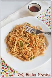 Indian Style Vegetable Hakka Noodles Recipe Sharmis Passions Kulambu Recipe Homemade Noodles Vegetarian Recipes