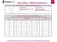 donatello field boot size chart tredstep donatello