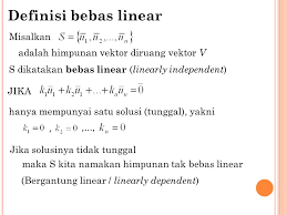 Agar lebih paham, mari mengerjakan beberapa contoh soal. Definisi Kombinasi Linear Ppt Download
