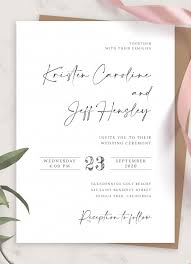 Shop exclusive custom wedding invitations you won't find anywhere else including beautiful foil, letterpress designs, & more. Simple Wedding Invitations Download Or Order Printed