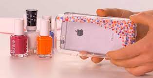 Clear plastic cell phone case. It Was Just A Cheap Boring Phone Case But Watch When She Grabs The Nail Polish Littlethings Com