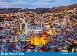 Home » écotourisme » vacances mexique » paysages mexique. Paysage Urbain De Guanajuato Au Crepuscule Etat De Guanajuato Mexique Image Stock Image Du North Ciel 137508881