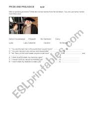 Dwill productions / getty images in the 1960s, a conversation regarding southern food versus soul food. Pride And Prejudice Quiz Esl Worksheet By Domenec