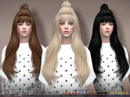 Half of the time your sim will be spit back out and get a moodlet in return but. S Club S Sclub Ts4 Hair Half Bun N27a