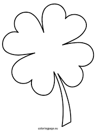 Explore 623989 free printable coloring pages you can use our amazing online tool to color and edit the following four leaf clover coloring pages. Four Leaf Clover Template Coloring Page Coloring Pages Clover Leaf Shamrock Template