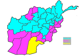 Map of the afghan province of nimroz. Elections Elections Afghanistan Election Results Map South Asia Blog