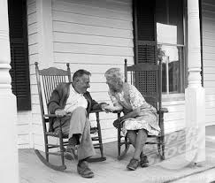 1970s Elderly Couple In Rocking Chairs On Porch Holding Hands Stock Photo 4186 16045 Old Couple In Love Couples In Love Couples