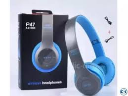 Additionally, the type of p47 wireless headphones you purchase may affect its durability. P47 Wireless Bluetooth Headset Overhead Headphone Earphone Blue Buy Online At Best Prices In Bangladesh Daraz Com Bd