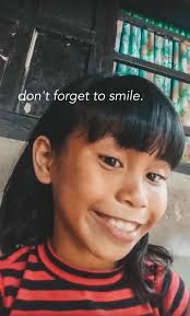 You do note forget to smile. ☺️