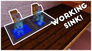 minecraft how to make a working sink
