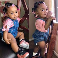 This hairstyle is a natural hair braiding style for toddlers and fantastic hair for any occasion. Pin By Sip On One Day Black Baby Hairstyles Baby Girl Hairstyles Baby Girl Hair