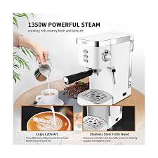 Maybe you would like to learn more about one of these? Gevi Espresso Machines 20 Bar Fast Heating Automatic Cappuccino Coffee Maker With Foaming Milk Frother Wand For Espresso Double Temperature Control System 1350w Black 1 2l Removable Water Tank Coffee Tea Espresso