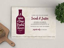 Wine Dine Shower Invitation Bridal Shower Invitation Wording Bridal Shower Invitation Cards Wine Invitations