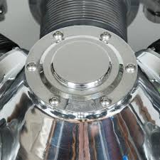 A radial engine coffee table cut open to show the internal mechanism. Continental Radial Engine Coffee Table For Sale At 1stdibs