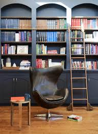 What are the shipping options for ladder bookcases? Bookcase Ladder Transitional Den Library Office Ore Studios