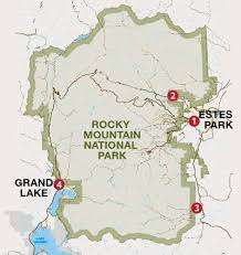 Map Of Entrances To Rocky Mountain National Park Colorado National Parks Rocky Mountain National Park Colorado Rocky Mountain National