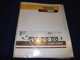 Grove Gmk 6300 Crane Load Charts Catalog Book Manual