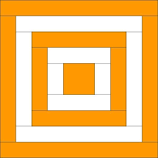 Image result for log cabin quilt block how to