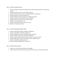 Maybe you would like to learn more about one of these? Soal Uts Kesekretariatan
